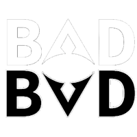 bad bvd logo on a black background